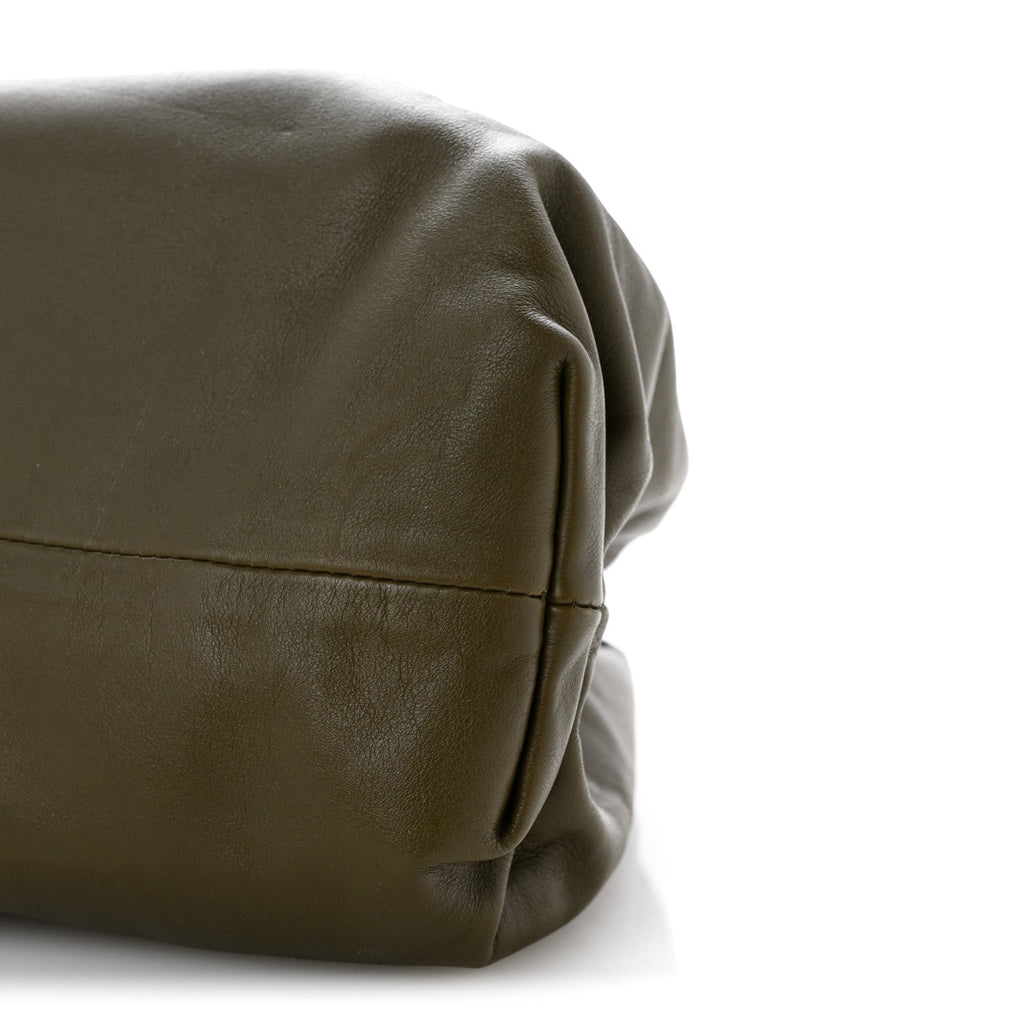 Smooth Butter Calf The Pouch Oversized Clutch Mud