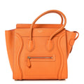 Goatskin Micro Luggage Light Orange