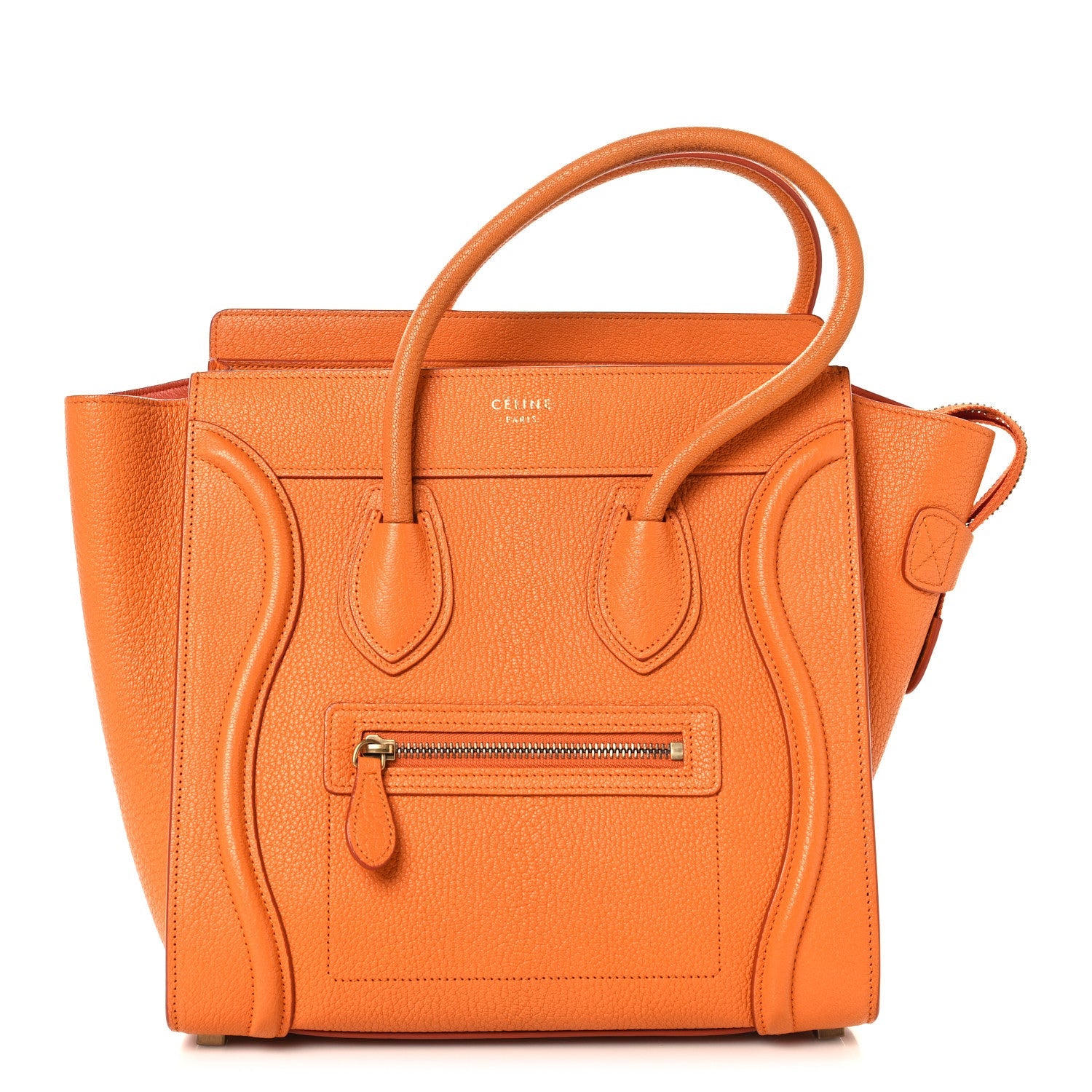 Goatskin Micro Luggage Light Orange