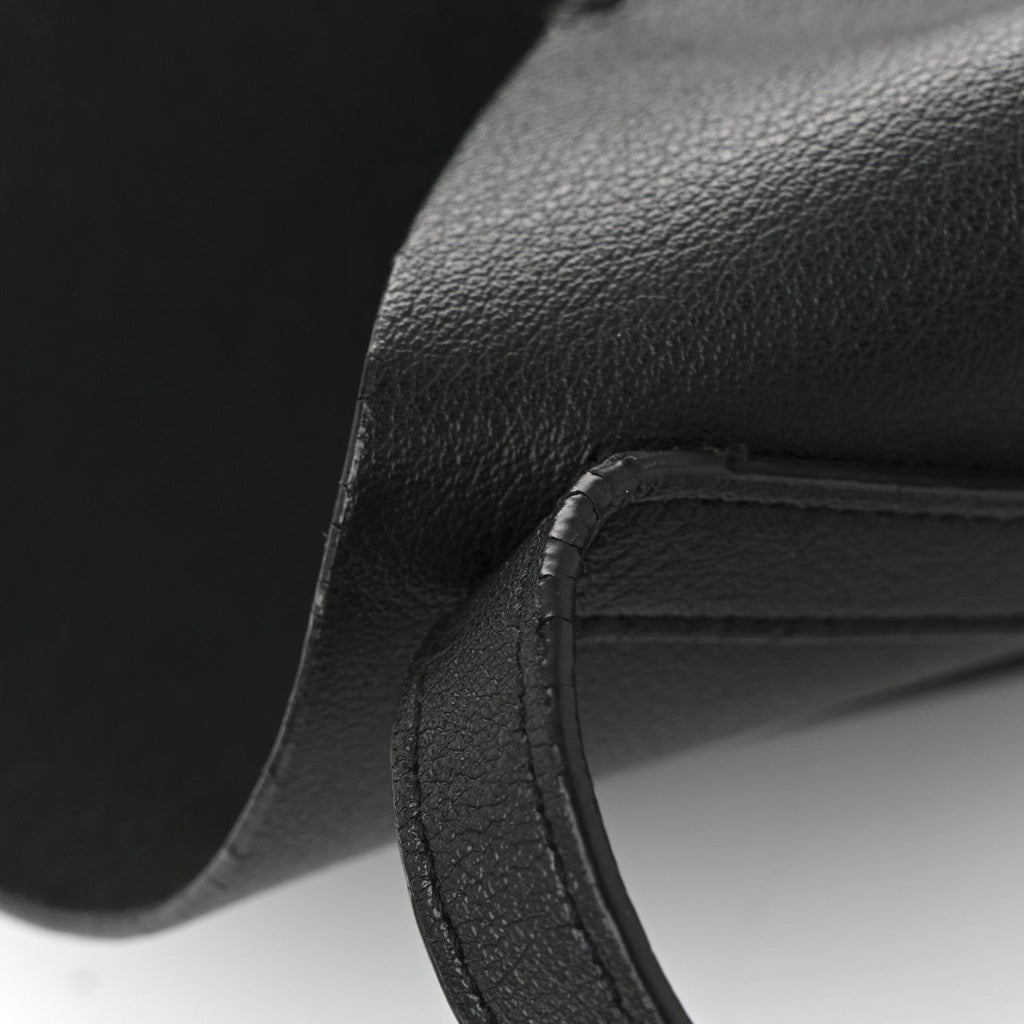 Calfskin Large Shopping Tote Black