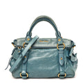 Vitello Lux Mini Bow Bag Blue