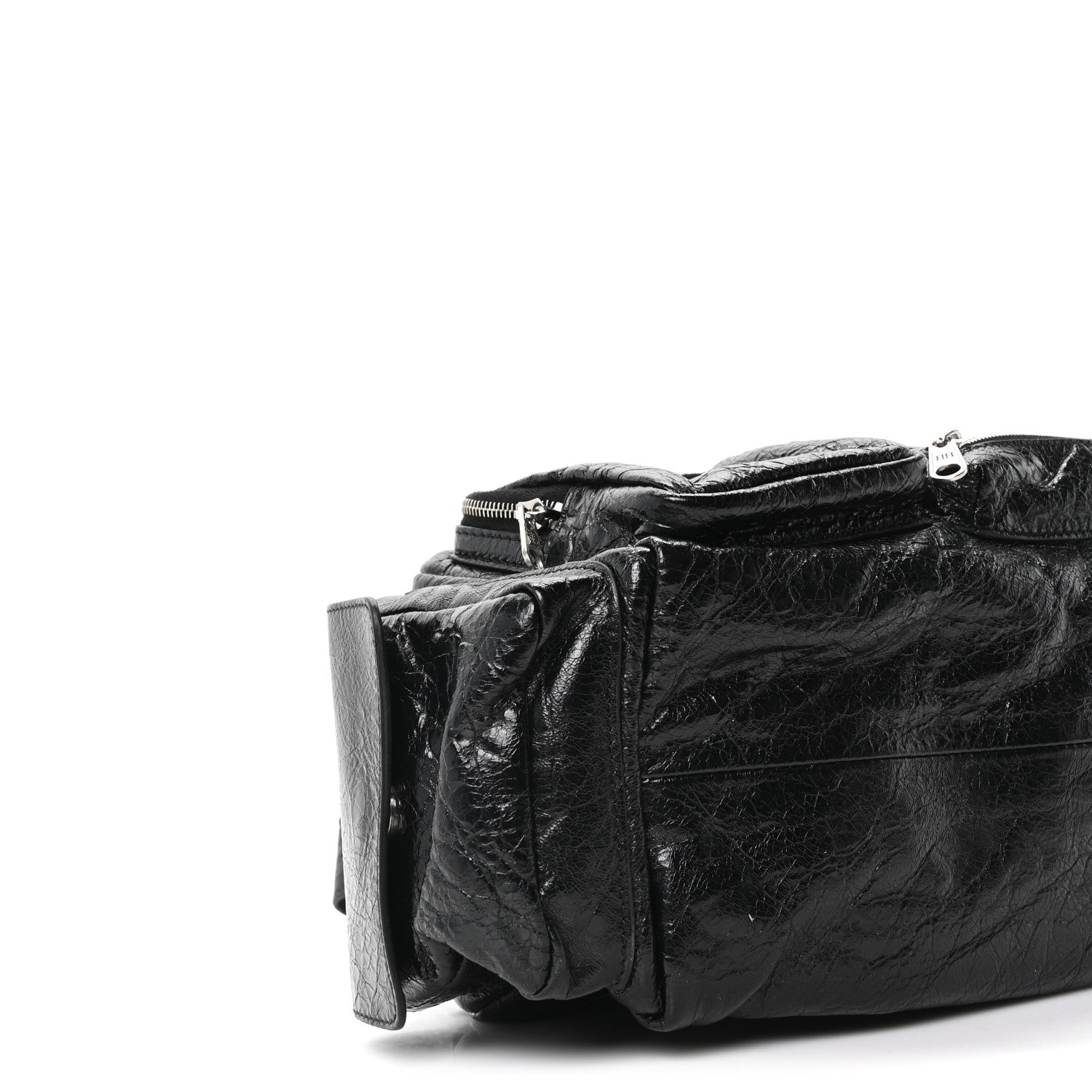 Agneau Arena Men's Superbusy Small Sling Zip Shoulder Bag Black