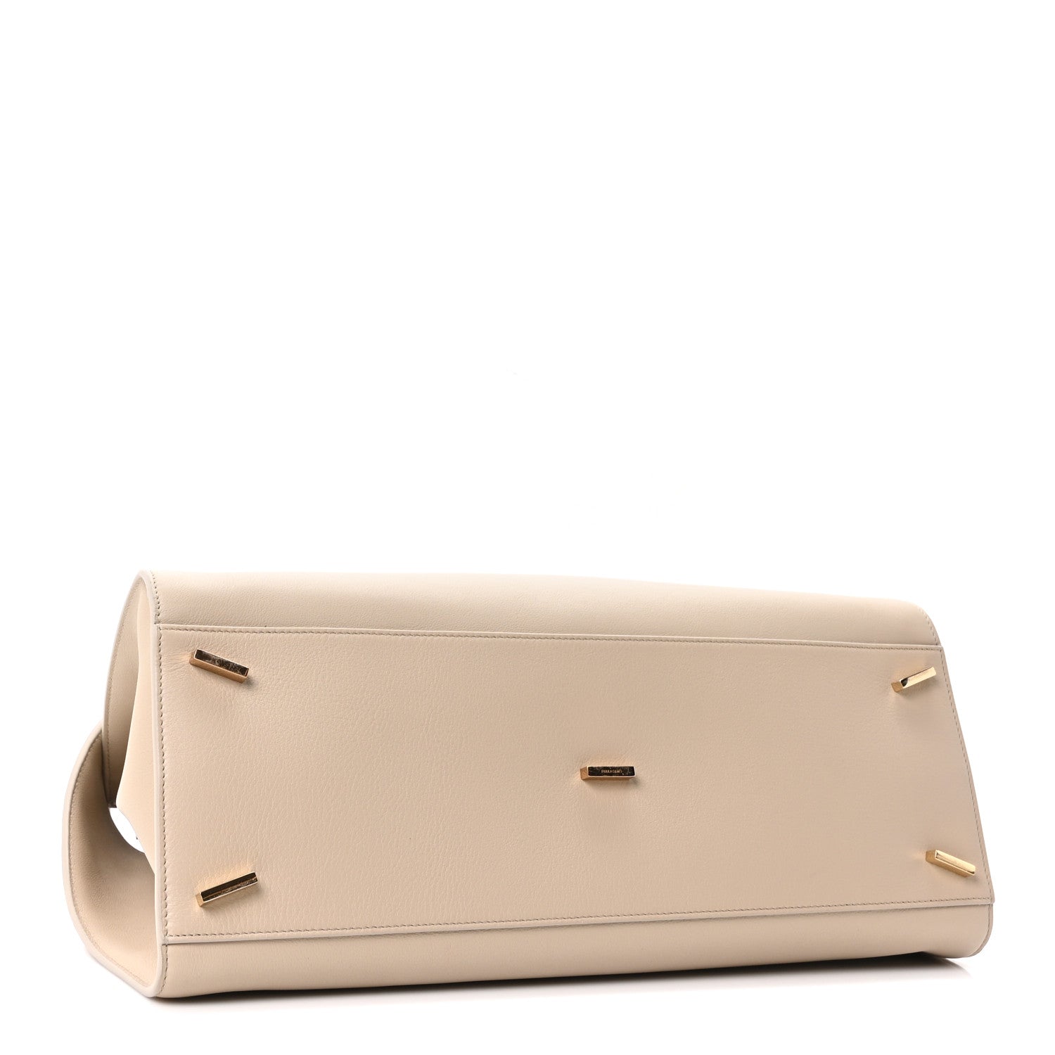 Calfskin Medium Hug Bag Stone Burnt Orcher