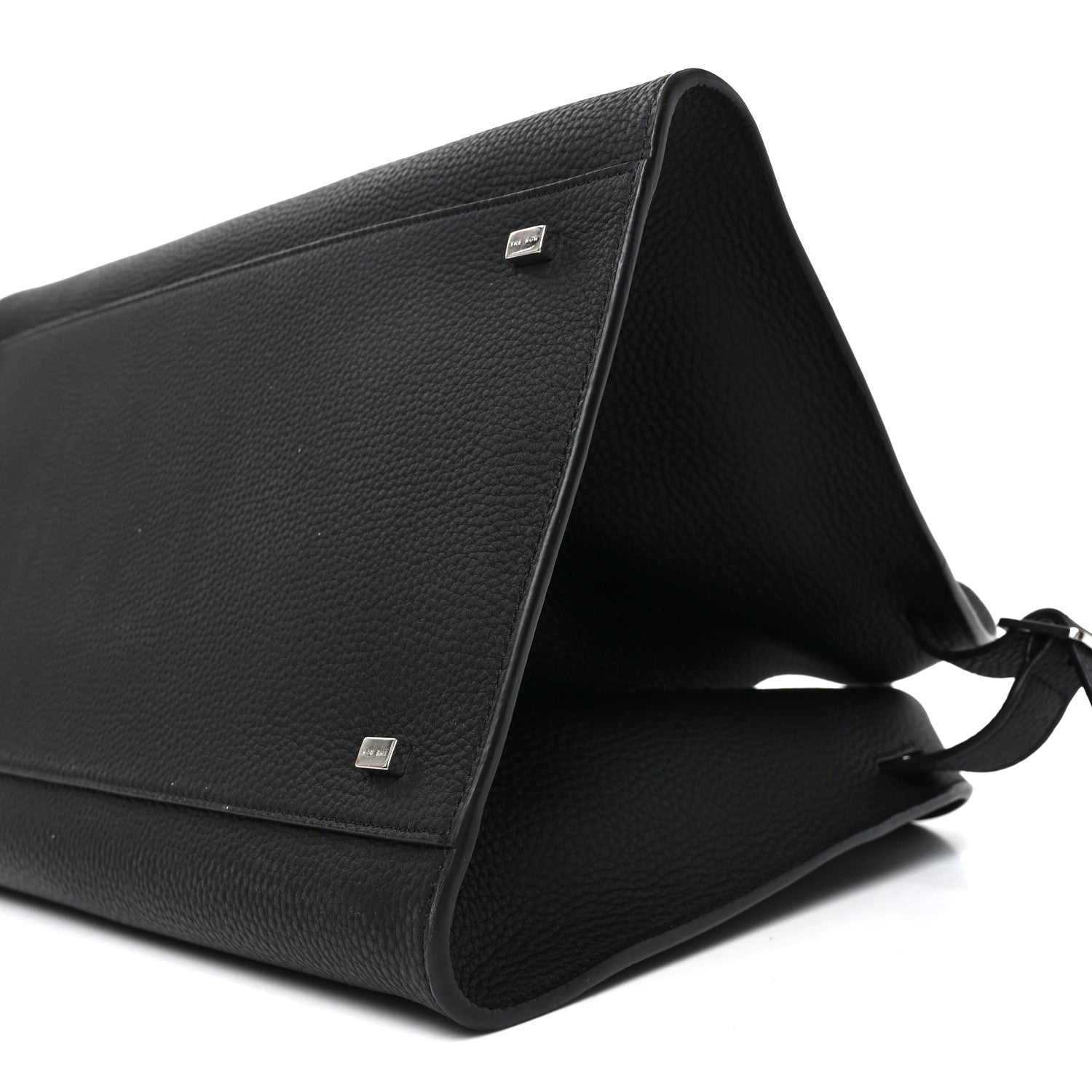 Matte Grained Calfskin Soft Margaux 15 Black
