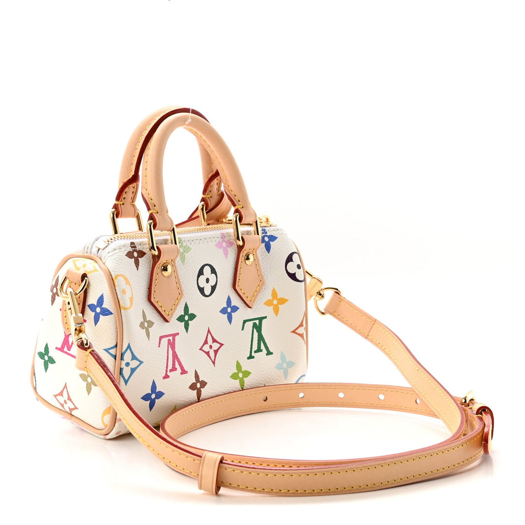 LV X TM Monogram Multicolor Nano Speedy White