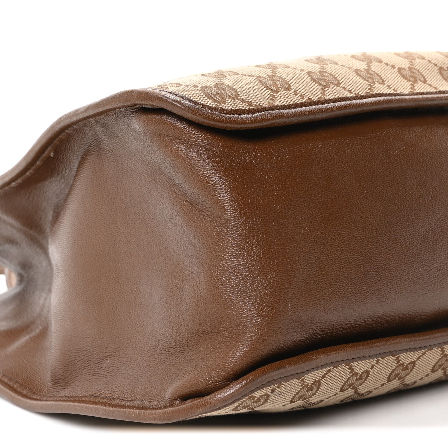 Monogram New Sakai Calfskin Lux Horsebit 1955 Tote Bag Beige Ebony Brown Sugar