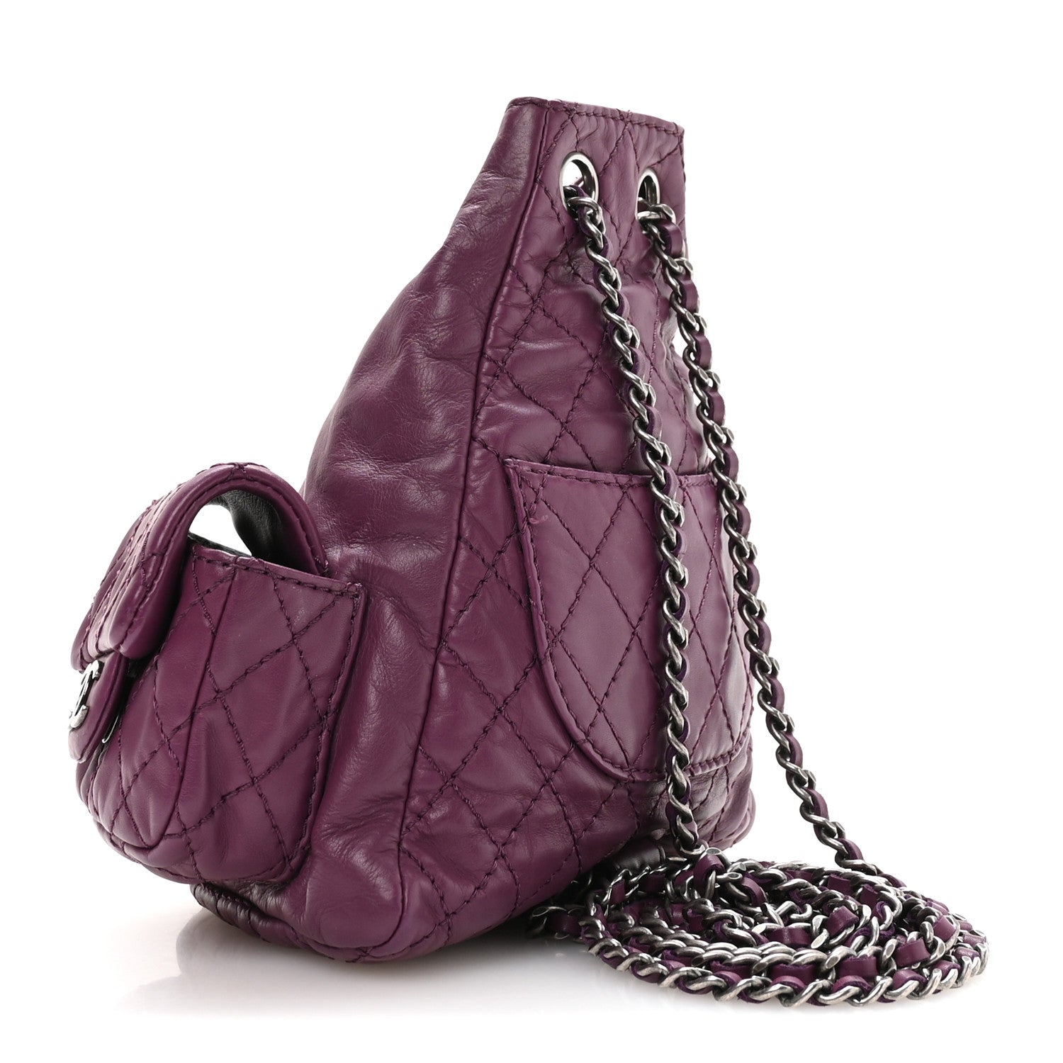 Calfskin Mini Backpack Is Back Plum