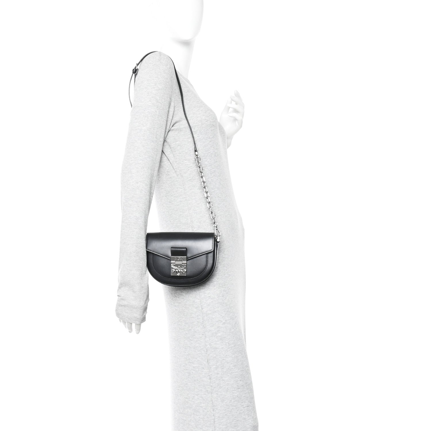 Calfskin Mini Patricia Belt Bag Black
