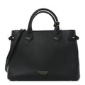 Derby Calfskin House Check Medium Banner Tote Black