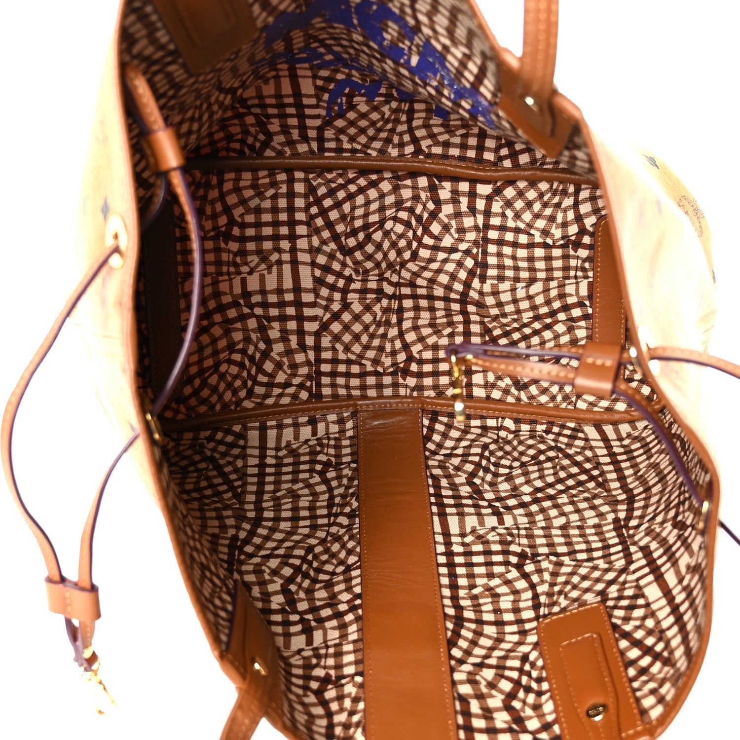 Visetos Medium Liz Reversible Shopper Tote Cognac