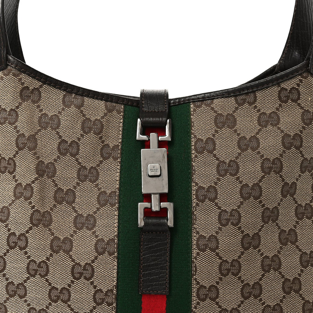 Monogram Web Jackie O Hobo Dark Brown