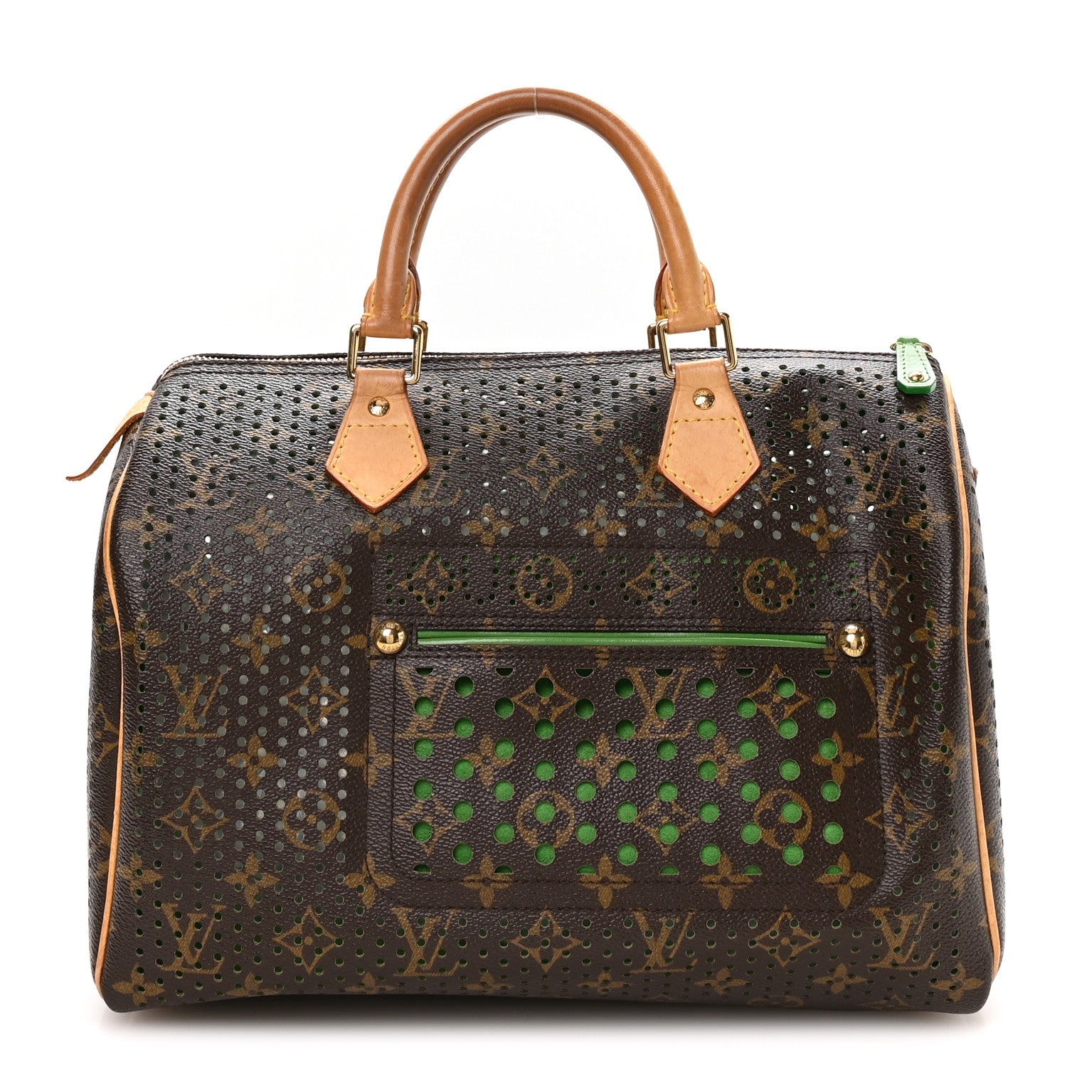 Monogram Perforated Speedy 30 Green