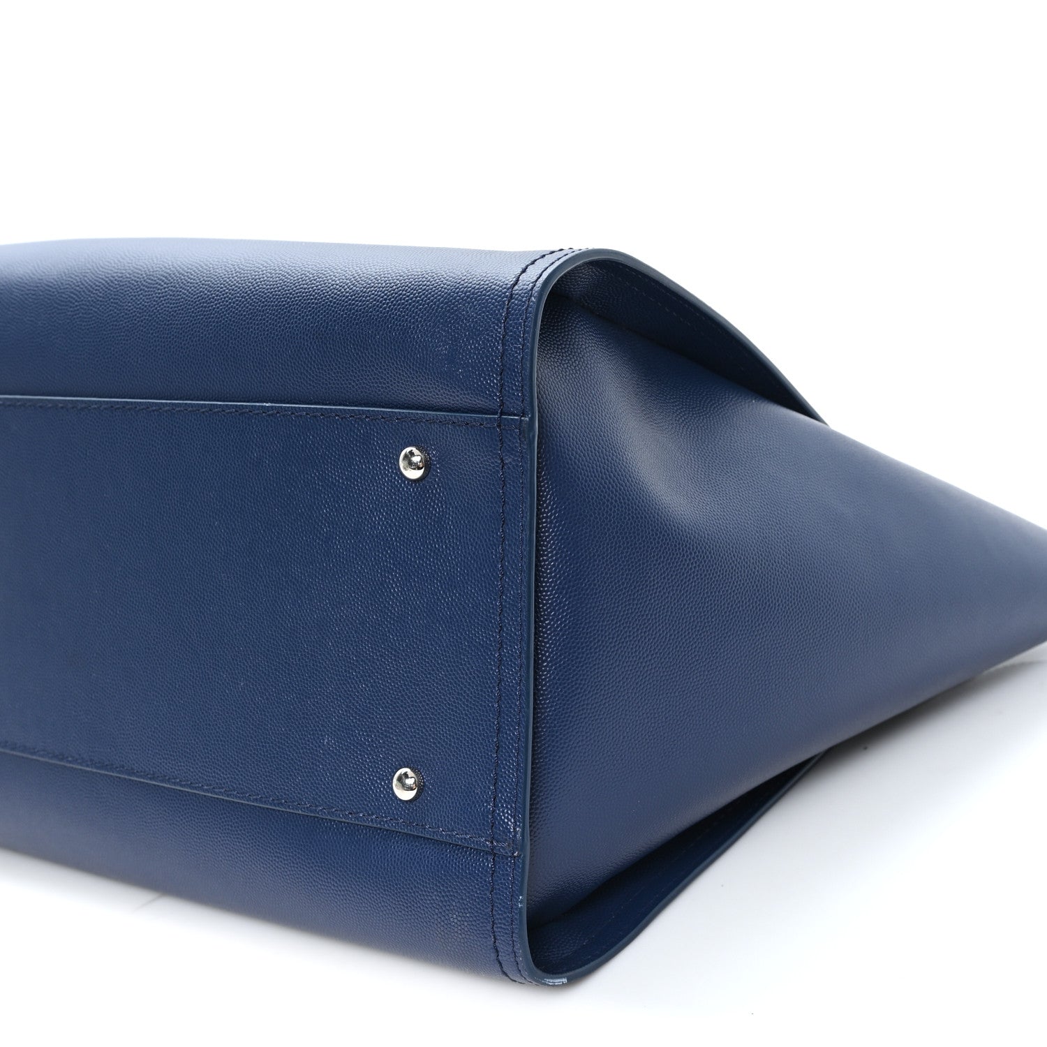 Caviar Large Studded Deauville Tote Navy