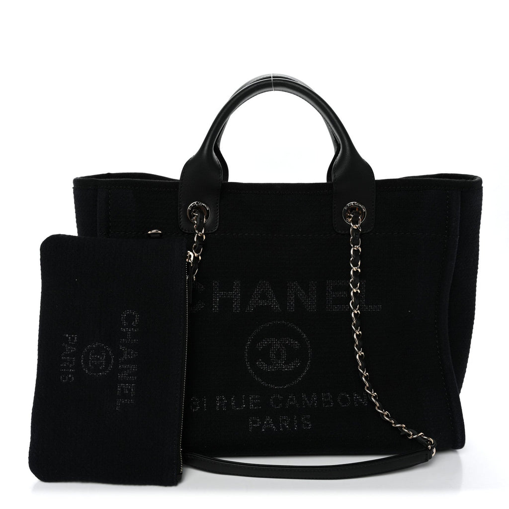 Mixed Fibers Small Deauville Tote Black