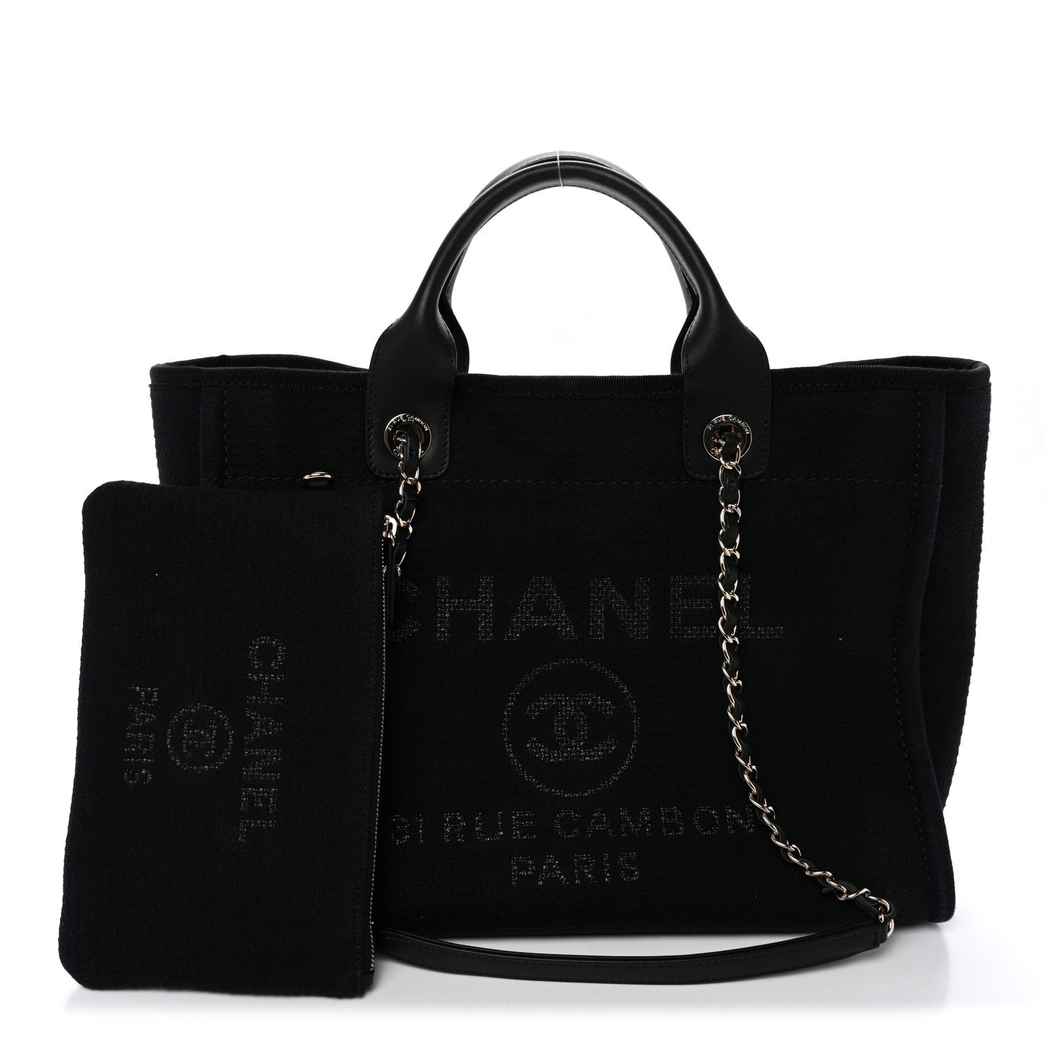 Mixed Fibers Small Deauville Tote Black