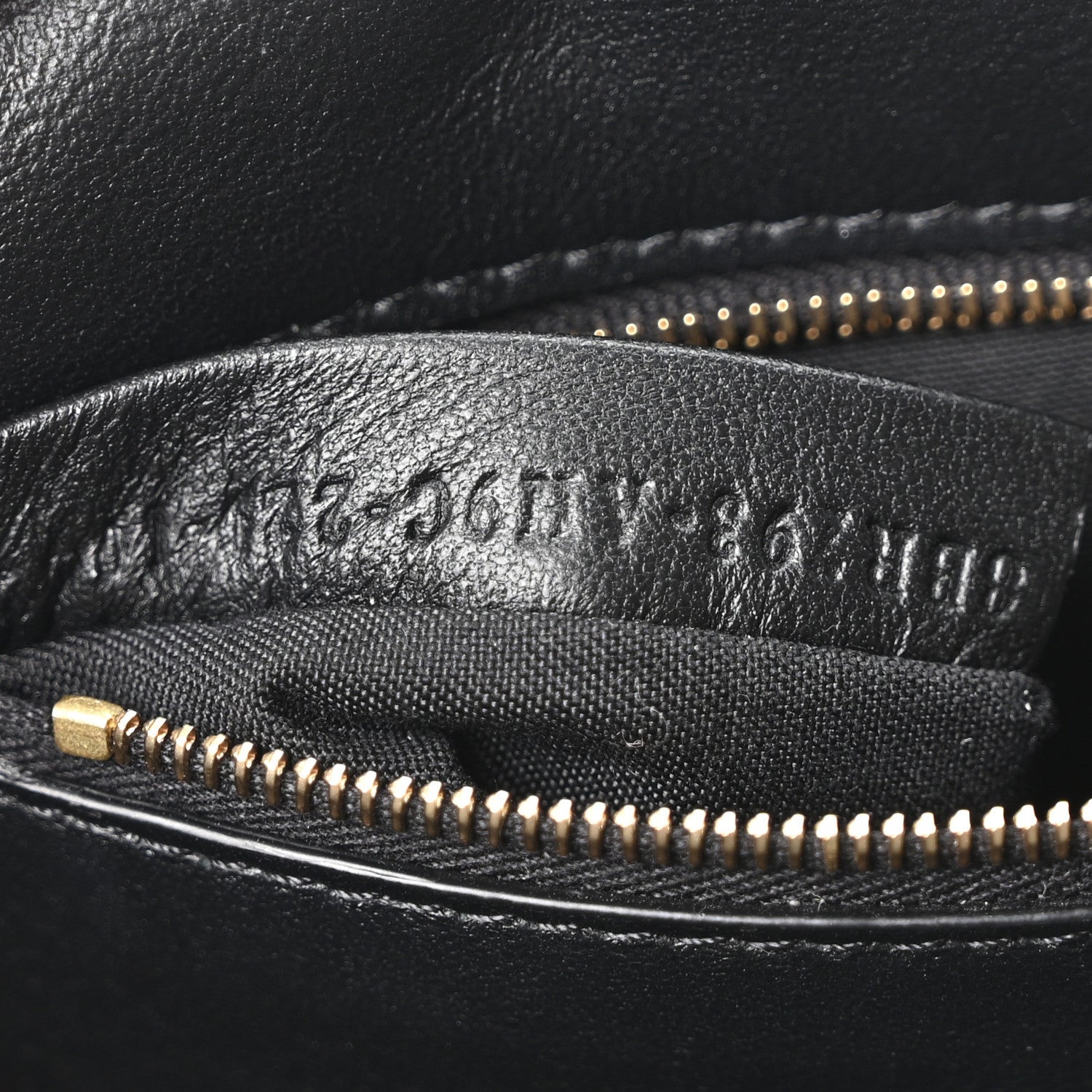 Nappa Small FF Embossed Midi Chain Baguette Black
