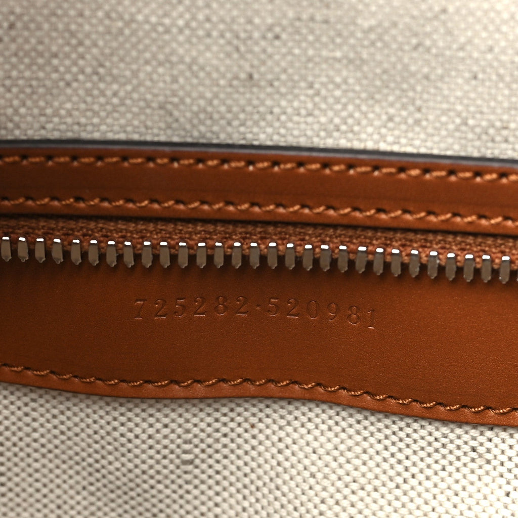Calfskin GG Tennis Embossed Large Duffle Bag Brown
