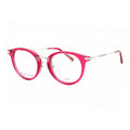 Marc Jacobs Eyeglasses Round Full Rim, Burgundy/Palladium Frame and Clear Demo Lenses Lens MARC623/G0PO500