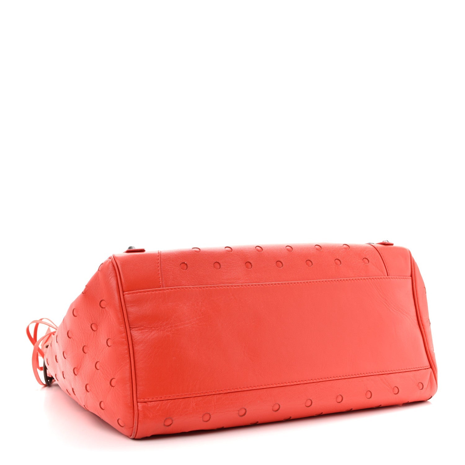 Agneau Perforated Classic Hardware Velo Rouge Grenade