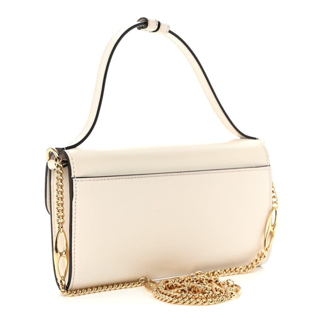 Smooth Calfskin Mini Zumi Shoulder Bag White
