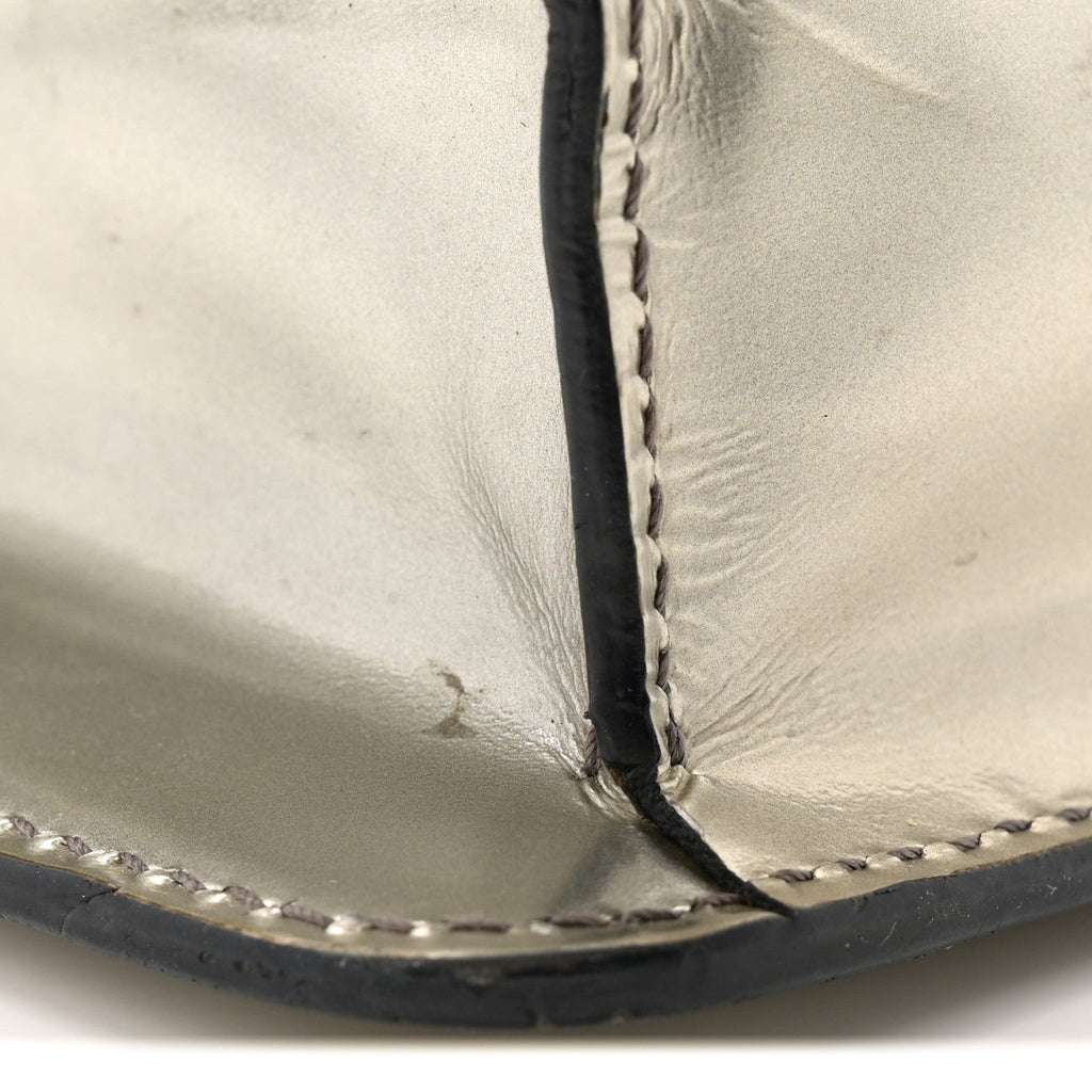 Metallic Serpenti Forever Small Shoulder Bag Silver