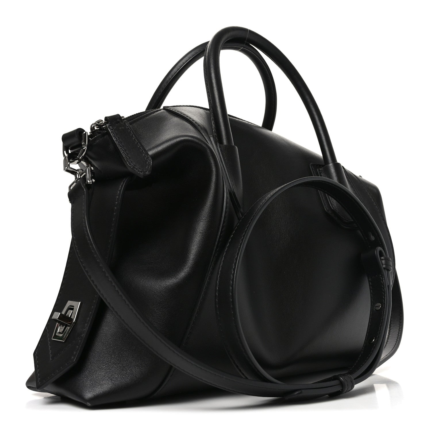 Smooth Calfskin Small Soft Antigona Black