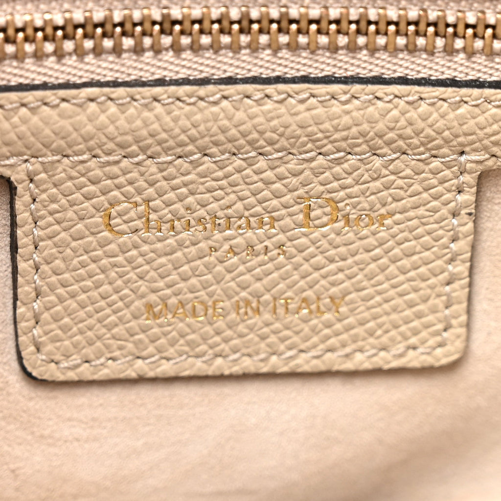Grained Calfskin Saddle Bag With Strap Sable