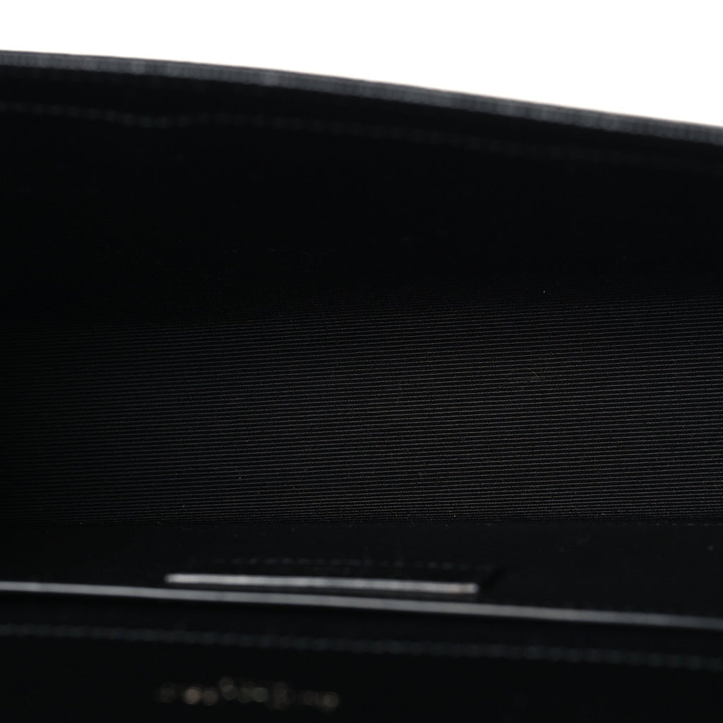 Grain De Poudre Medium Classic Monogram Monochrome Kate Satchel Black