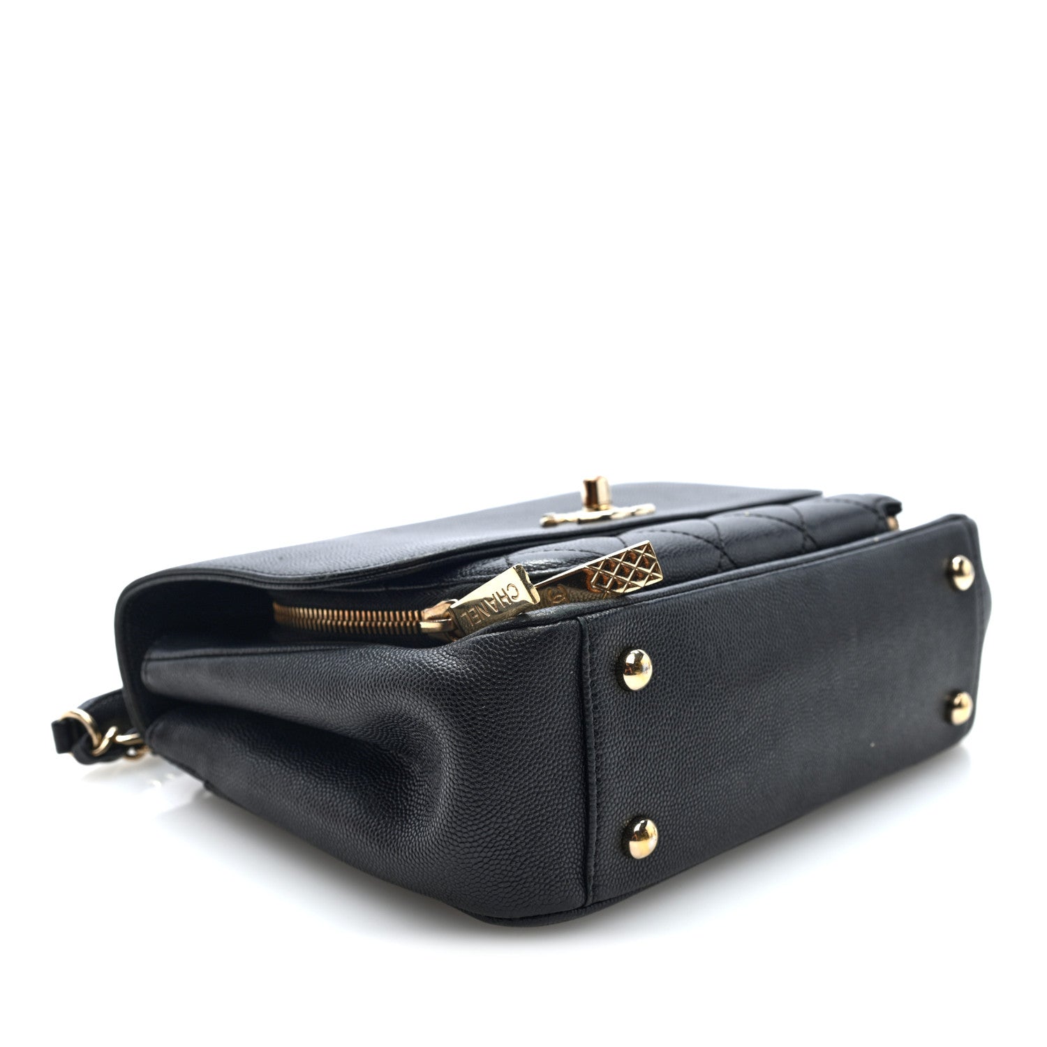 Caviar Quilted Medium Business Affinity Flap Black