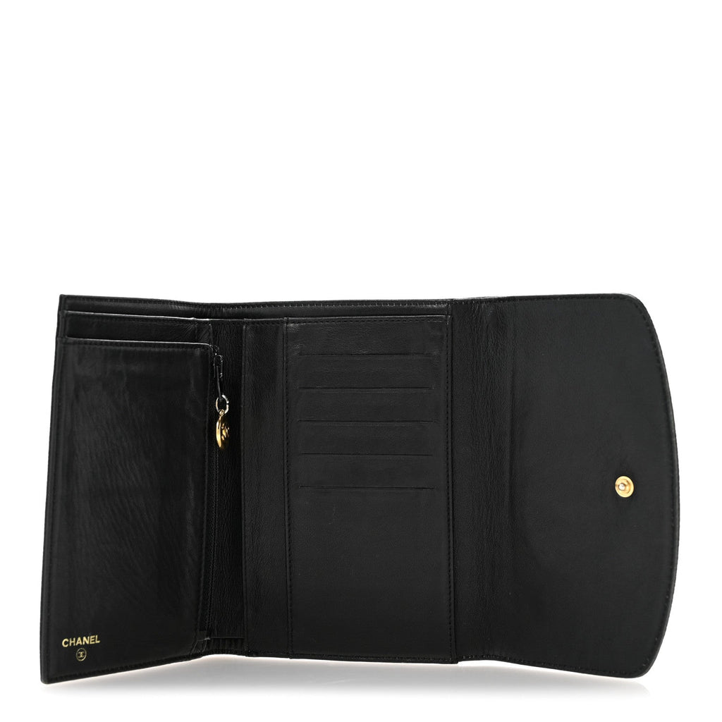 Caviar Timeless CC Compact Wallet Black