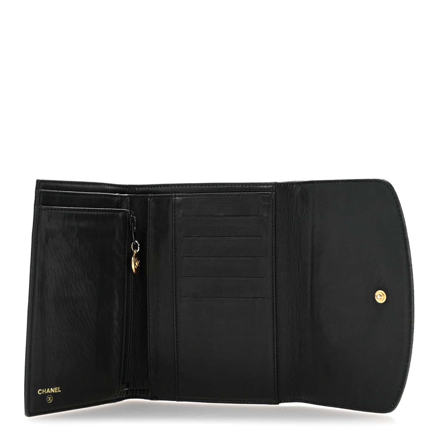 Caviar Timeless CC Compact Wallet Black