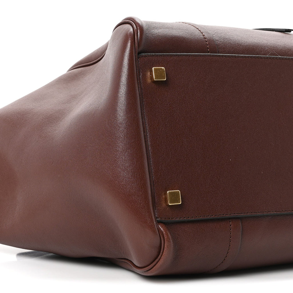 Supple Shiny Lambskin Large New Luggage Brick