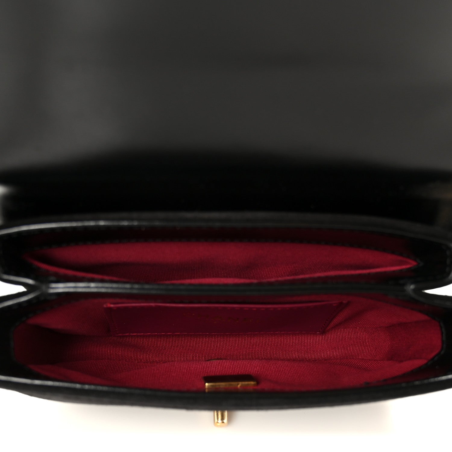Shiny Calfskin Quilted Suede Goatskin Mini Messenger Black