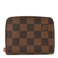 Damier Ebene Zippy Coin Purse Rose Ballerine