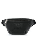 Piuma Calfskin Jumbo GG Embossed Small Belt Bag Black