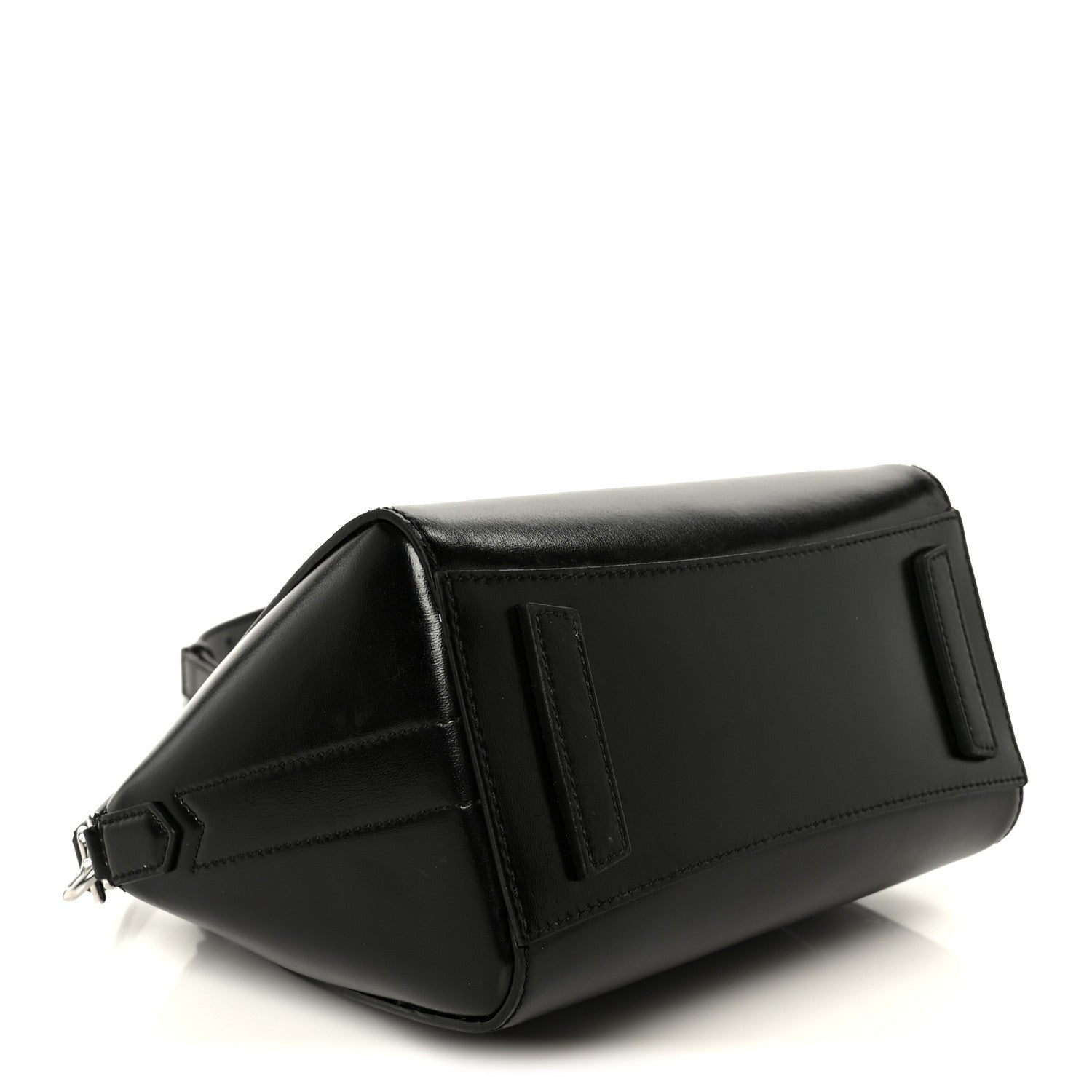 Box Calfskin Small Lock Antigona Shoulder Bag Black