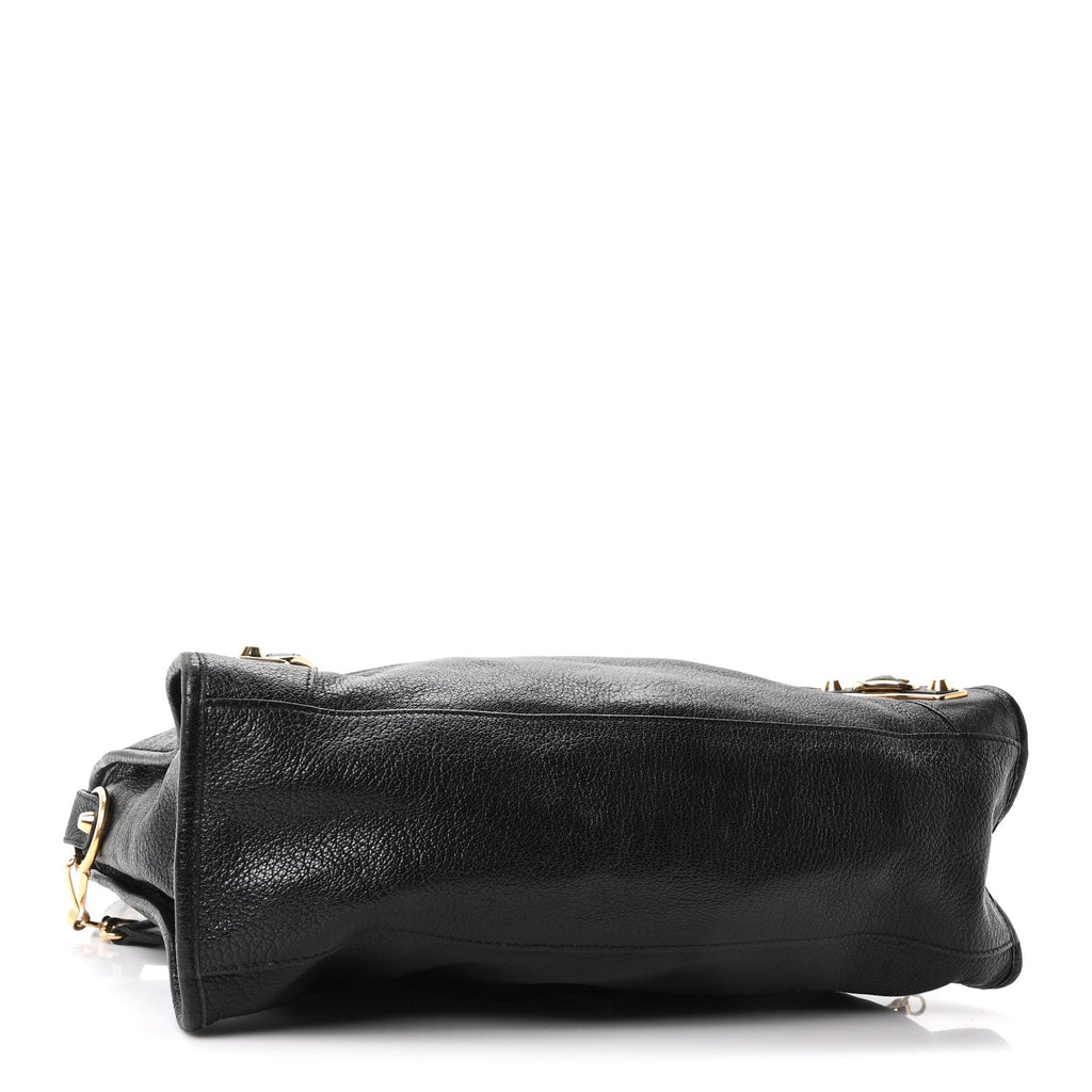 Chevre Gold Metallic Edge Hardware City Black