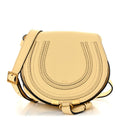Grained Calfskin Small Marcie Saddle Bag Softy Yellow