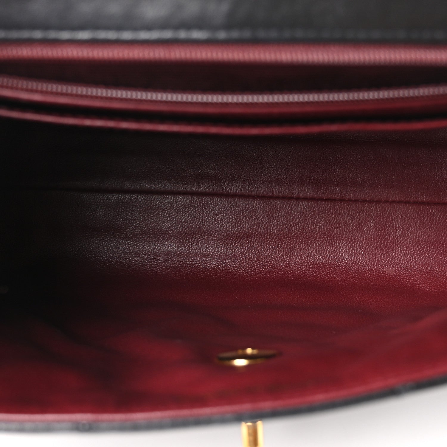 Lambskin Quilted Medium Kelly Flap Bag Black