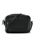 Grained Calfskin Small Camera Bag Black