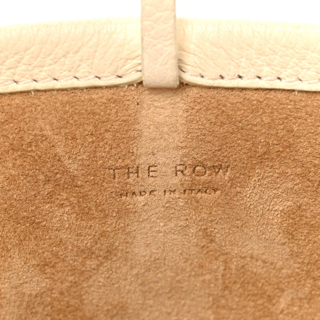 Grained Calfskin Small N/S Park Tote Ivory