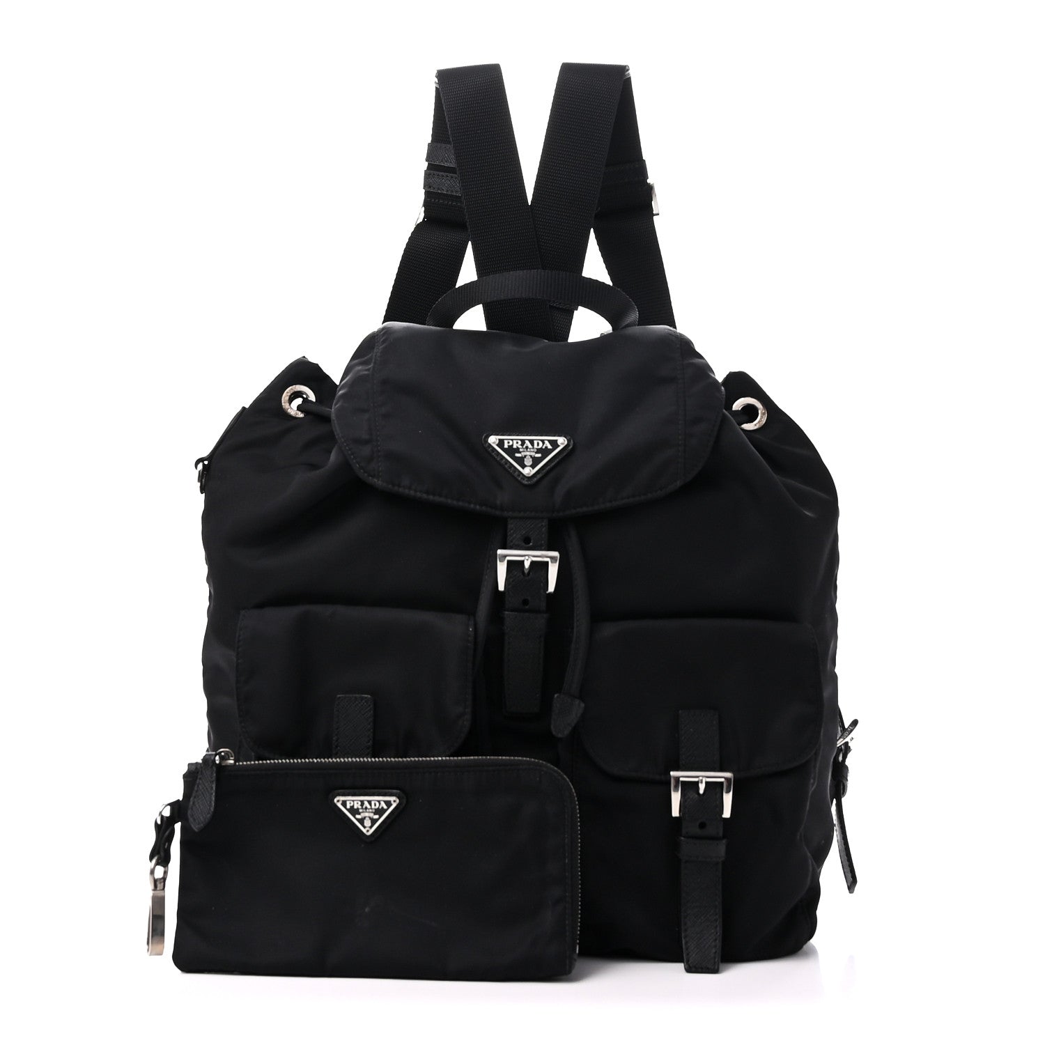 Nylon Vela Medium Backpack Black