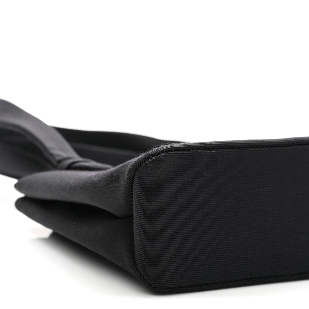 Grosgrain Crystal CC Evening Bag Black