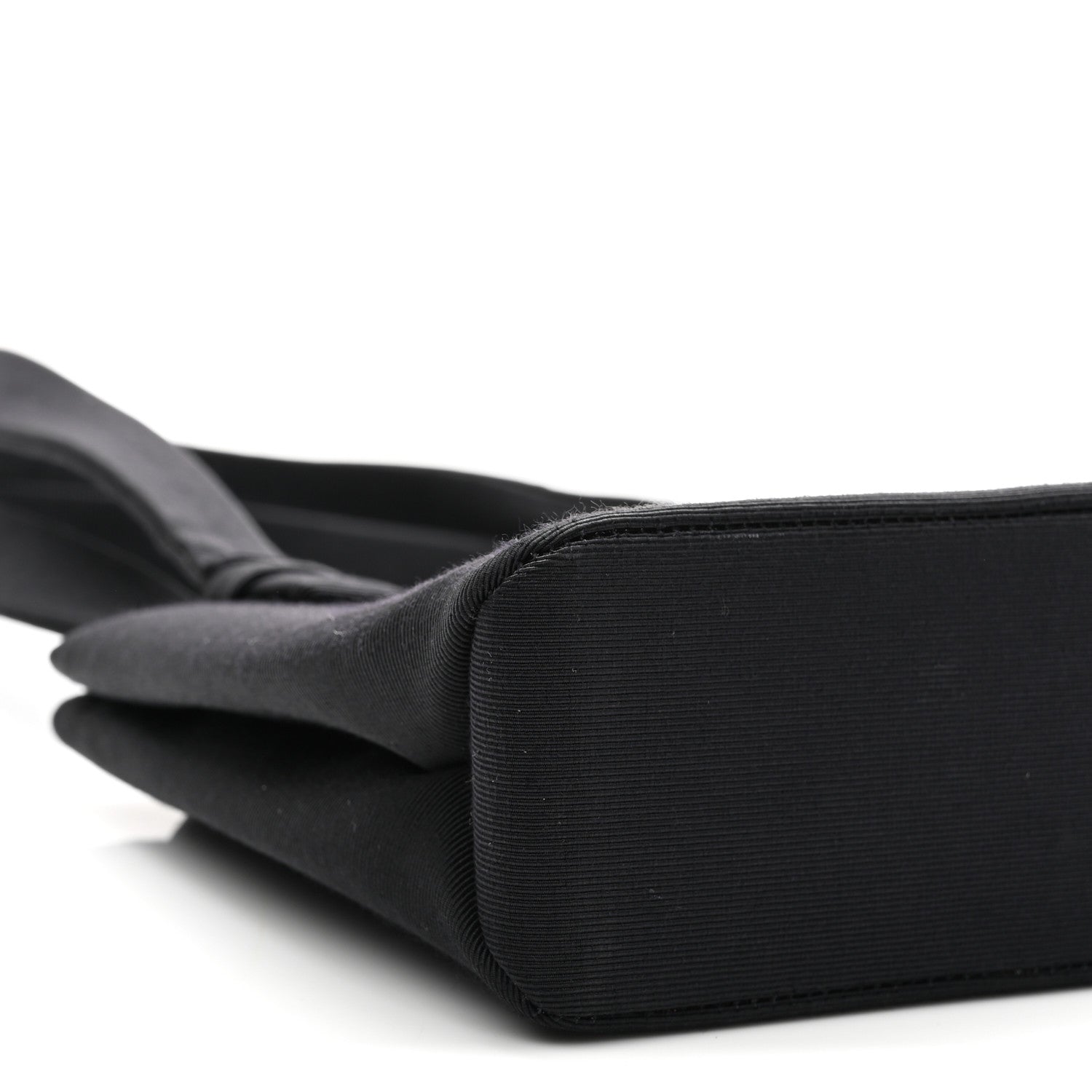 Grosgrain Crystal CC Evening Bag Black