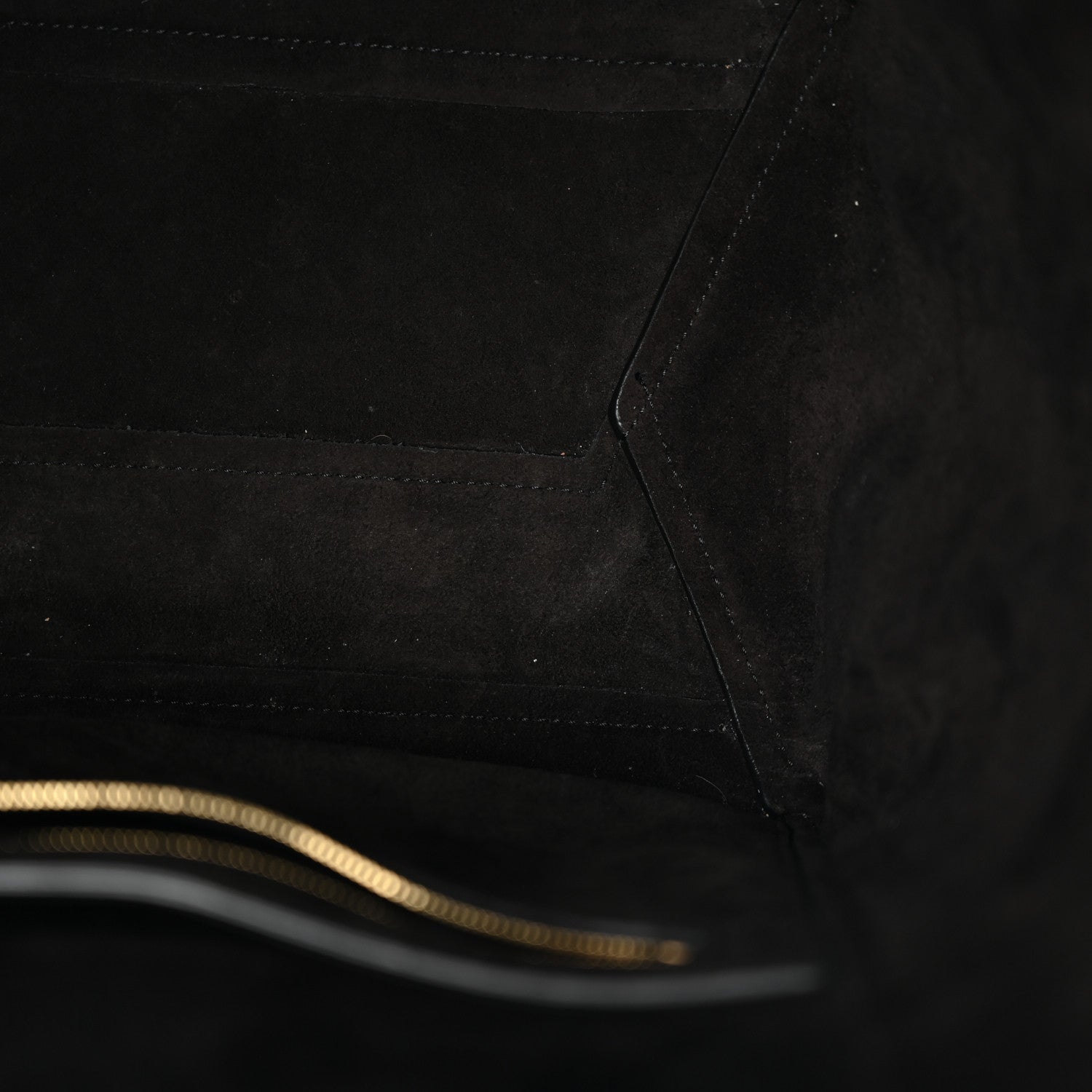 Soft Grained Calfskin Sangle Bucket Bag Black