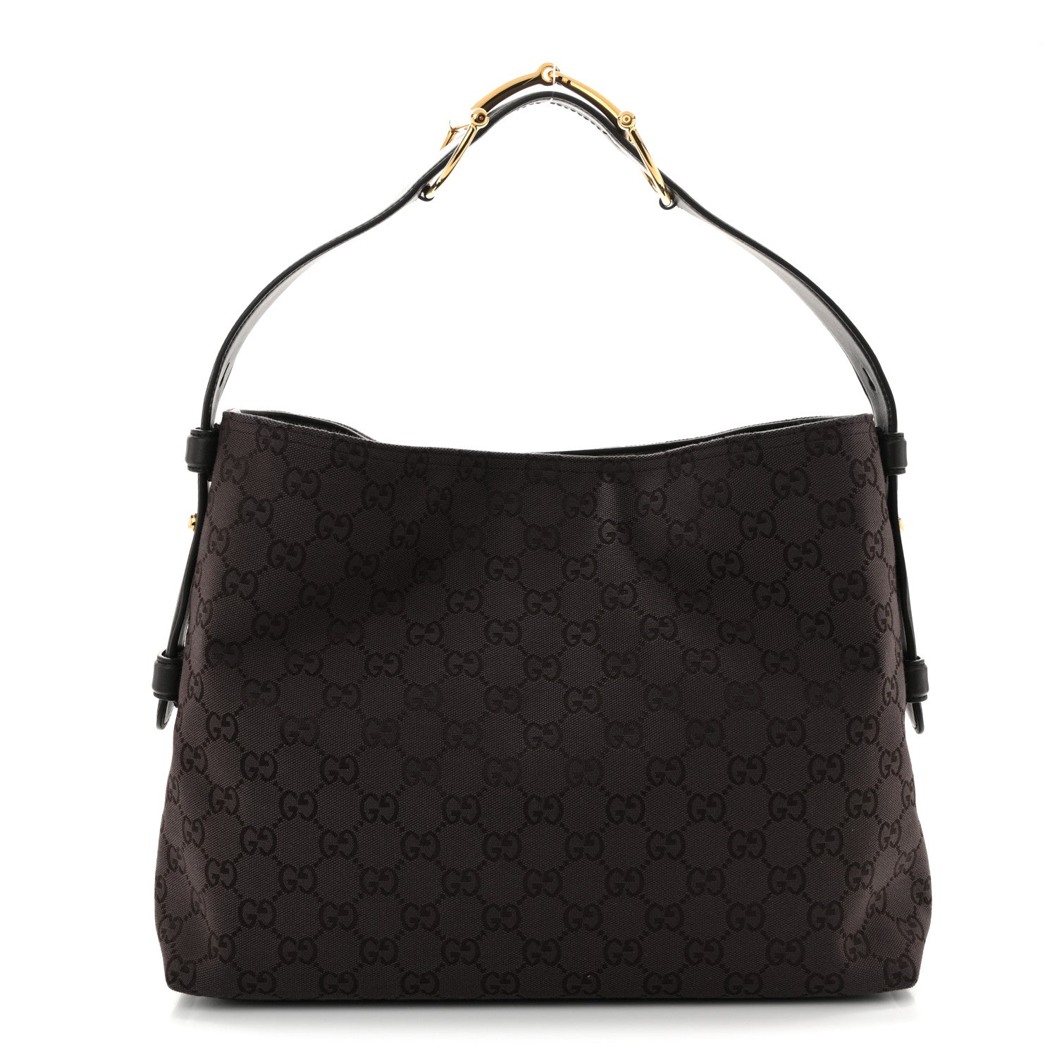 GG Supreme Monogram Large Beatrix Tote Dark Brown