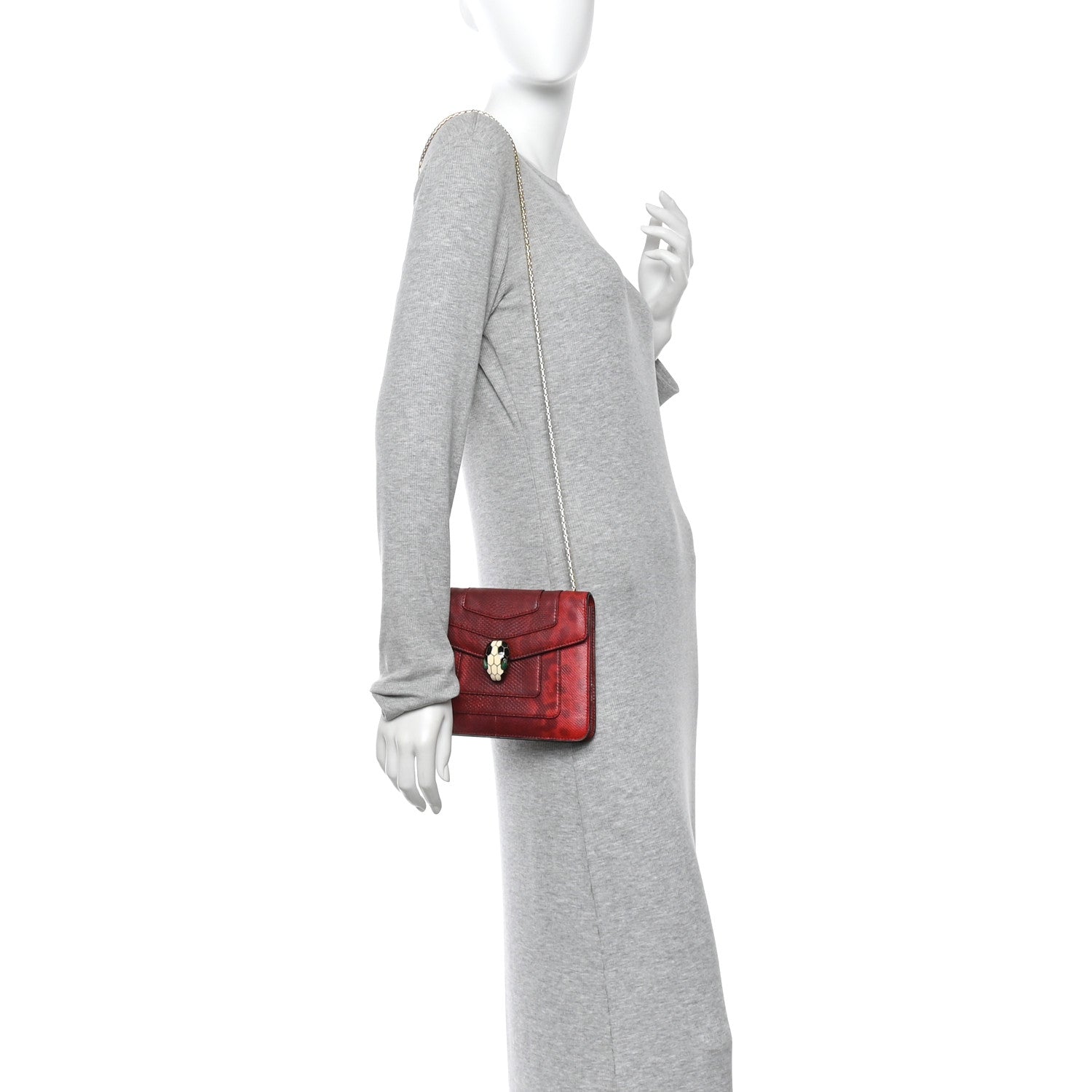 Karung Serpenti Forever Crossbody Red