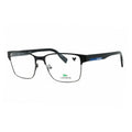 Lacoste Eyeglasses Square Full Rim, Matte Black Frame and Clear Demo Lens Lens L2286002