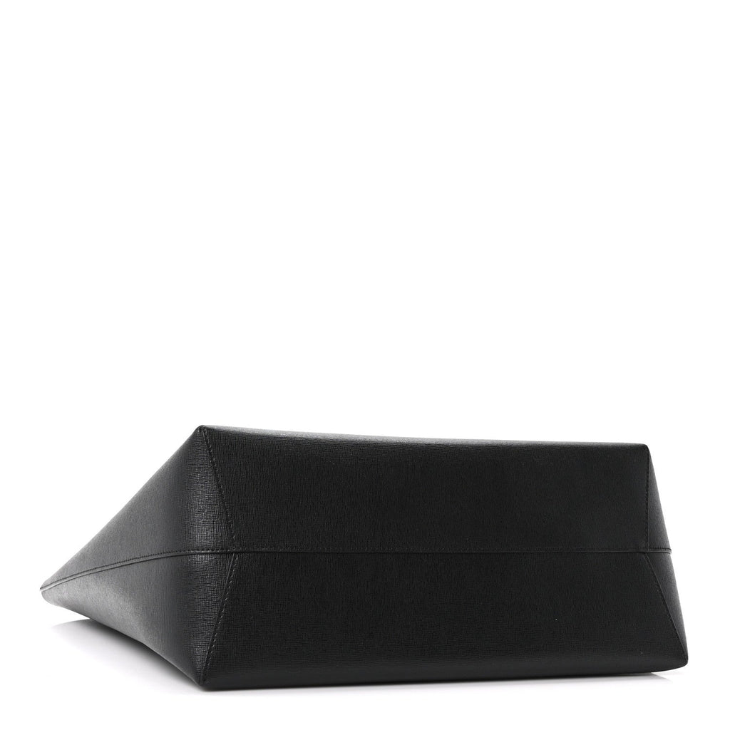 Saffiano Large Shopping Tote Black