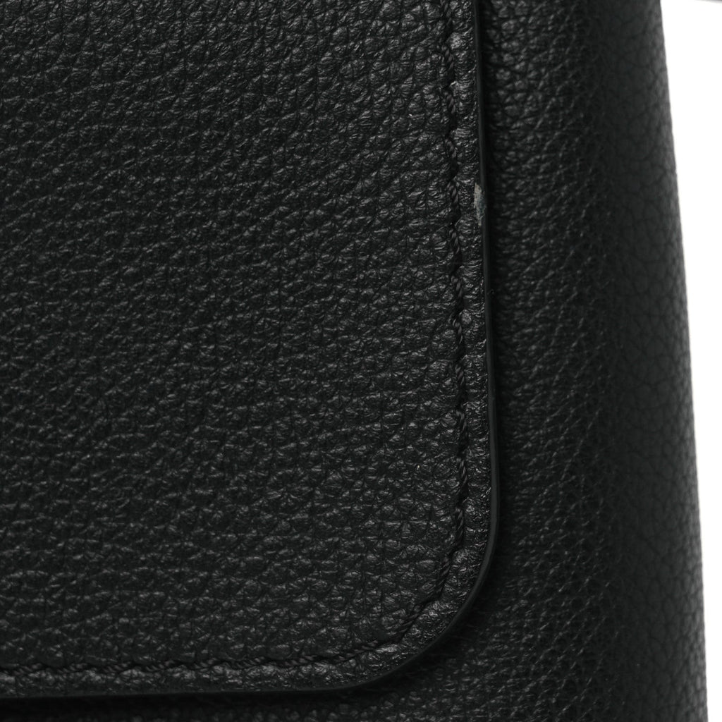 Calfskin Lockme Mini Backpack Black
